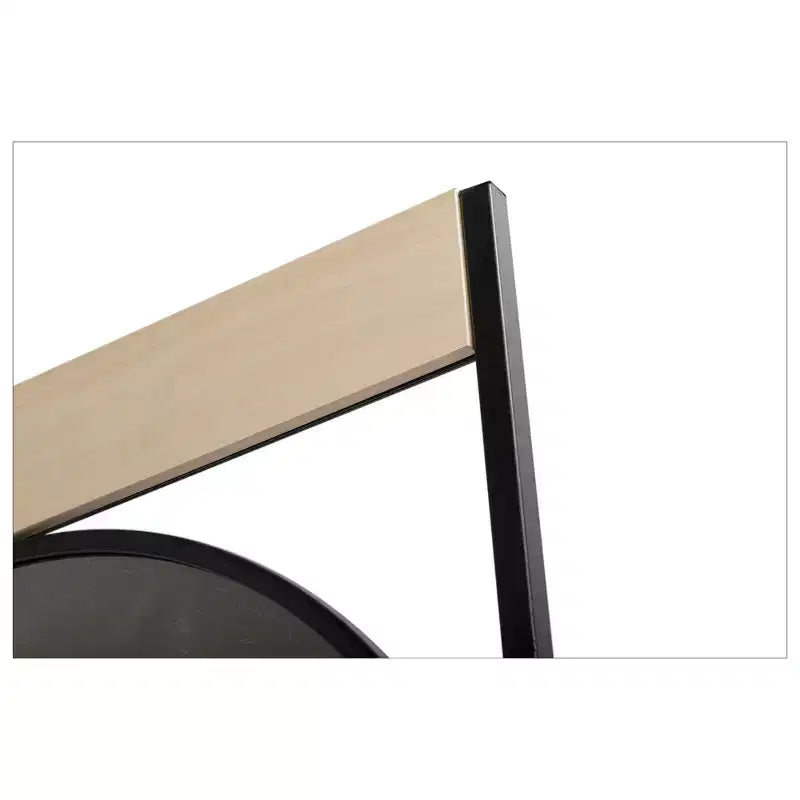 Miroir rond en métal Logan : Décoration moderne style ferme, fixation murale, aucun assemblage requis