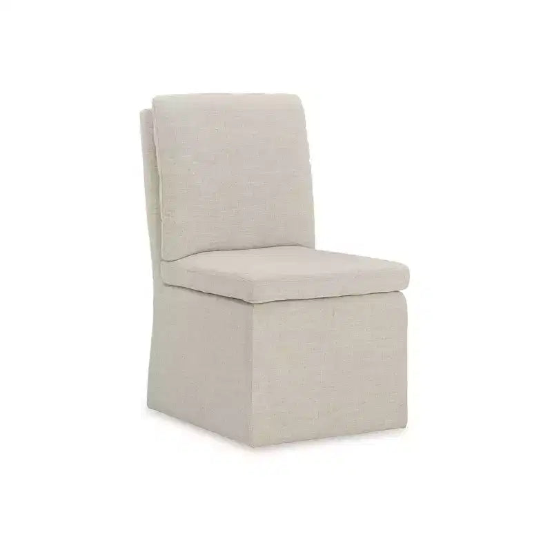 Chaise de salle à manger, Rembourrée avec roulettes, Avoine