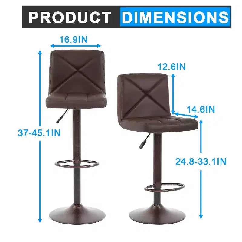 Tabouret de bar moderne Pivotant Réglable en hauteur