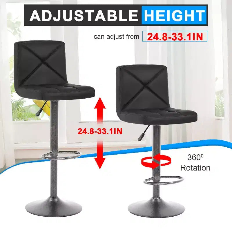 Tabouret de bar moderne Pivotant Réglable en hauteur
