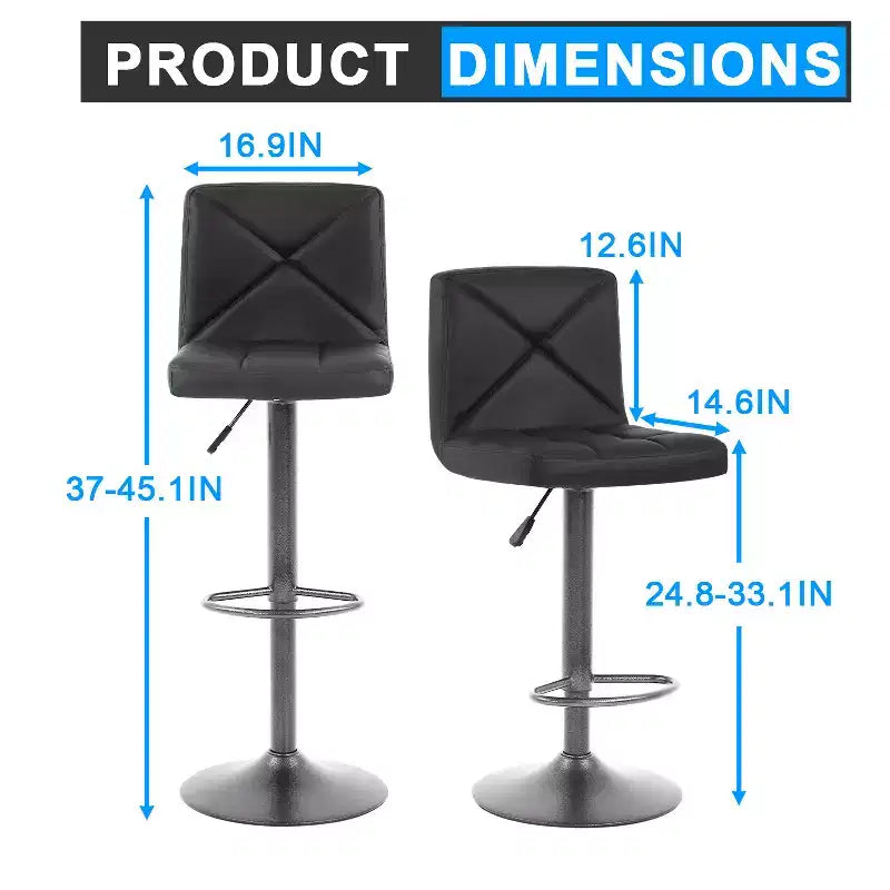 Tabouret de bar moderne Pivotant Réglable en hauteur