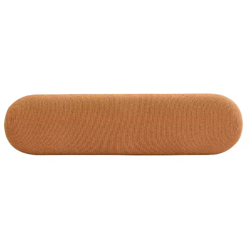 Banc de salle à manger moderne multifonctionnel rembourré en tissu bouclé