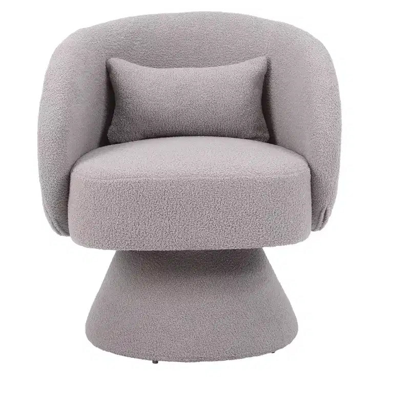 Fauteuil pivotant, Fauteuil rond en tissu, parfait pour le salon