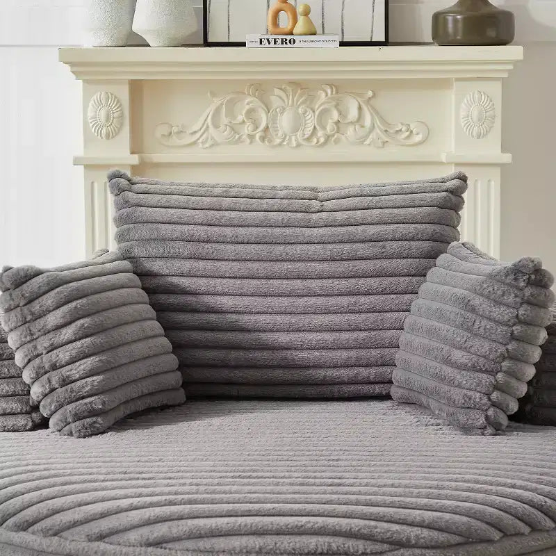 Fauteuil convertible en velours côtelé moelleux de 55" de large avec oreillers, fauteuil de canapé extra large moderne pour salon, chambre ou lounge