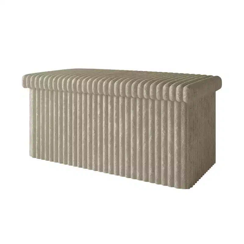 Banc de rangement pliant rembourré