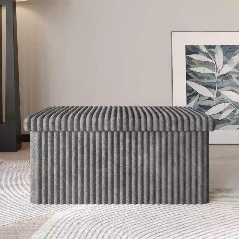Banc de rangement pliant rembourré