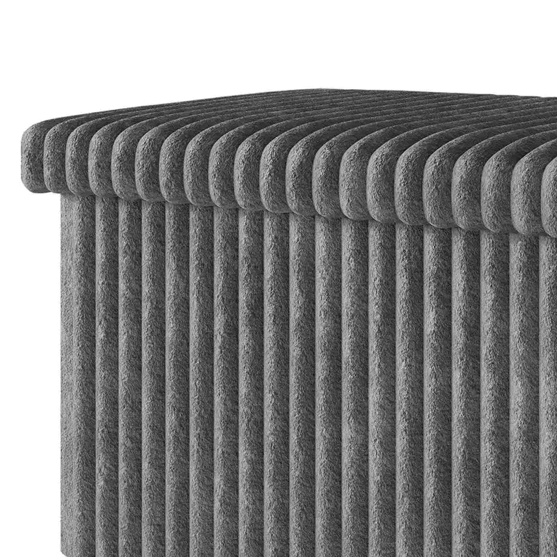 Banc de rangement pliant rembourré