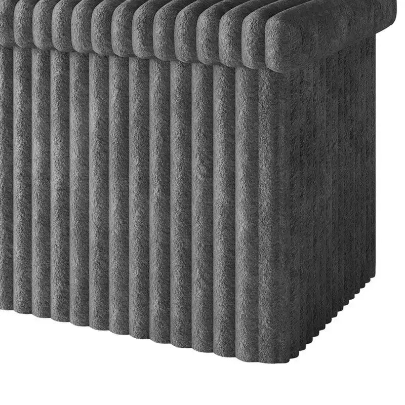 Banc de rangement pliant rembourré