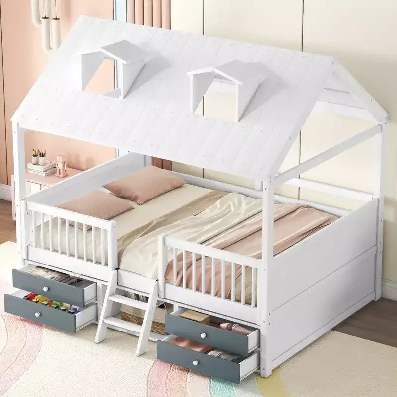 Lit Cabane en Bois