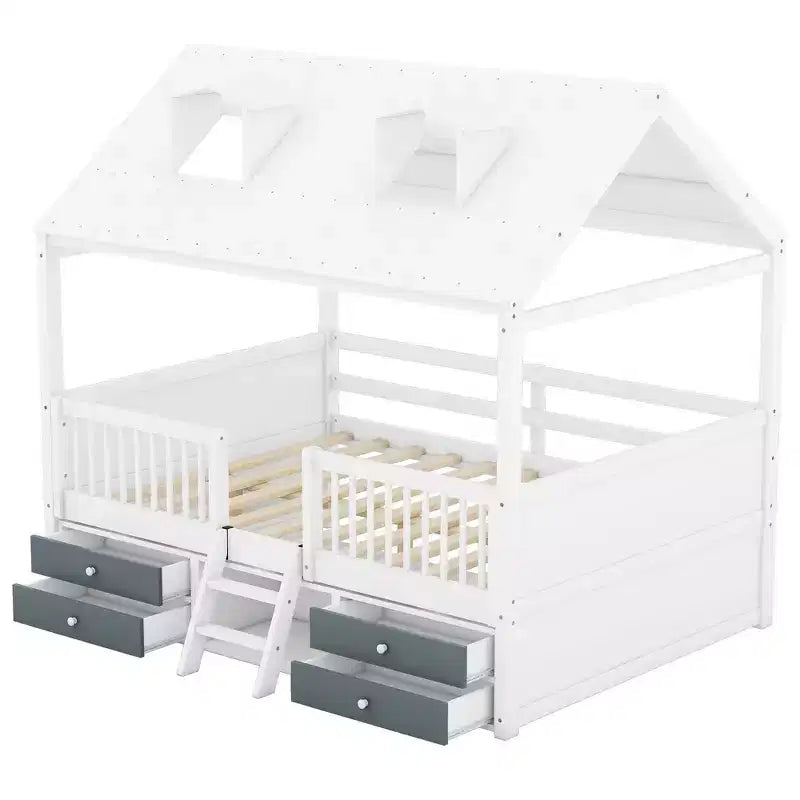 Lit Cabane en Bois