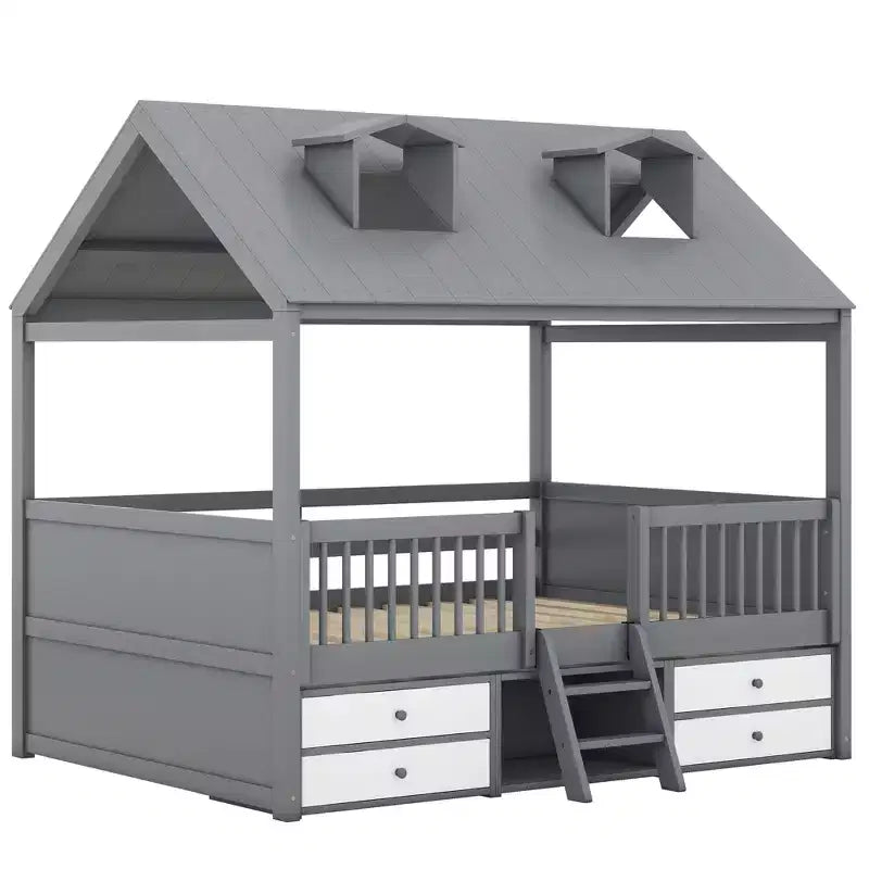 Lit Cabane en Bois
