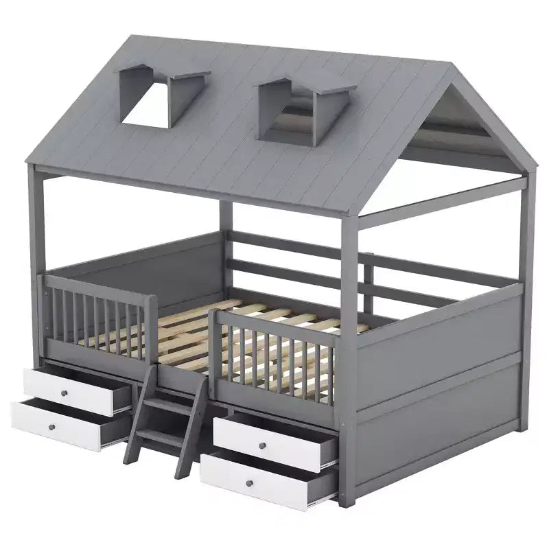 Lit Cabane en Bois