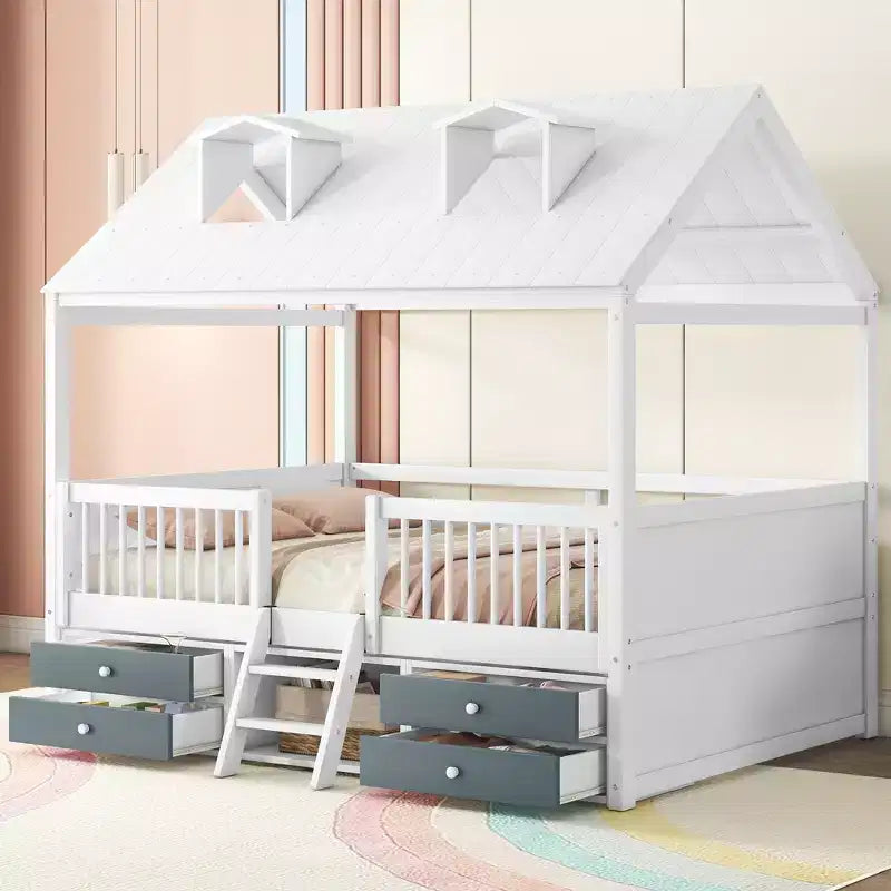 Lit Cabane en Bois