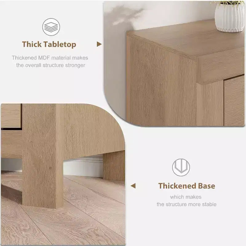 Meuble TV pour téléviseurs de 75/80 pouces, meuble de divertissement avec rangement et étagère, consoles et supports TV