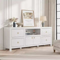 TV Stand for 75/80 Inch TVs, Entertainment Center with Storage & Shelf, TV Consoles Stands