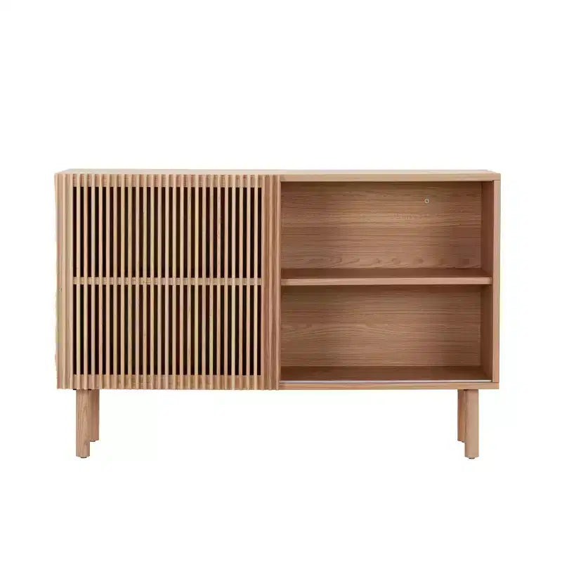 Bahut moderne en bois 48.4 avec porte coulissante