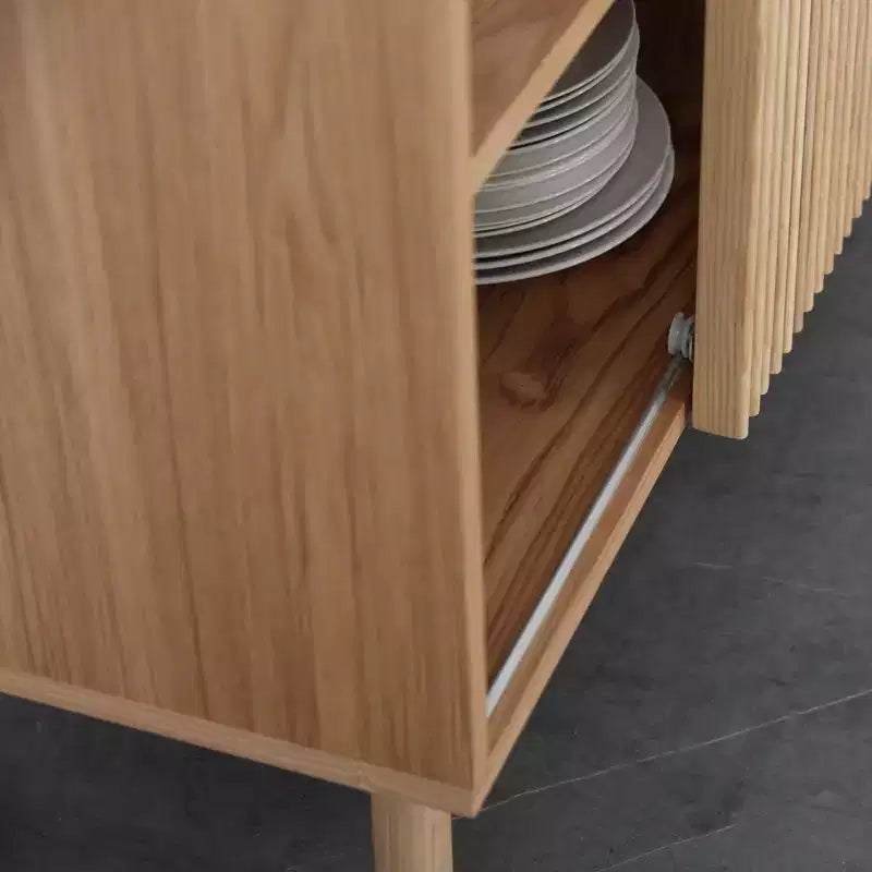 Bahut moderne en bois 48.4 avec porte coulissante