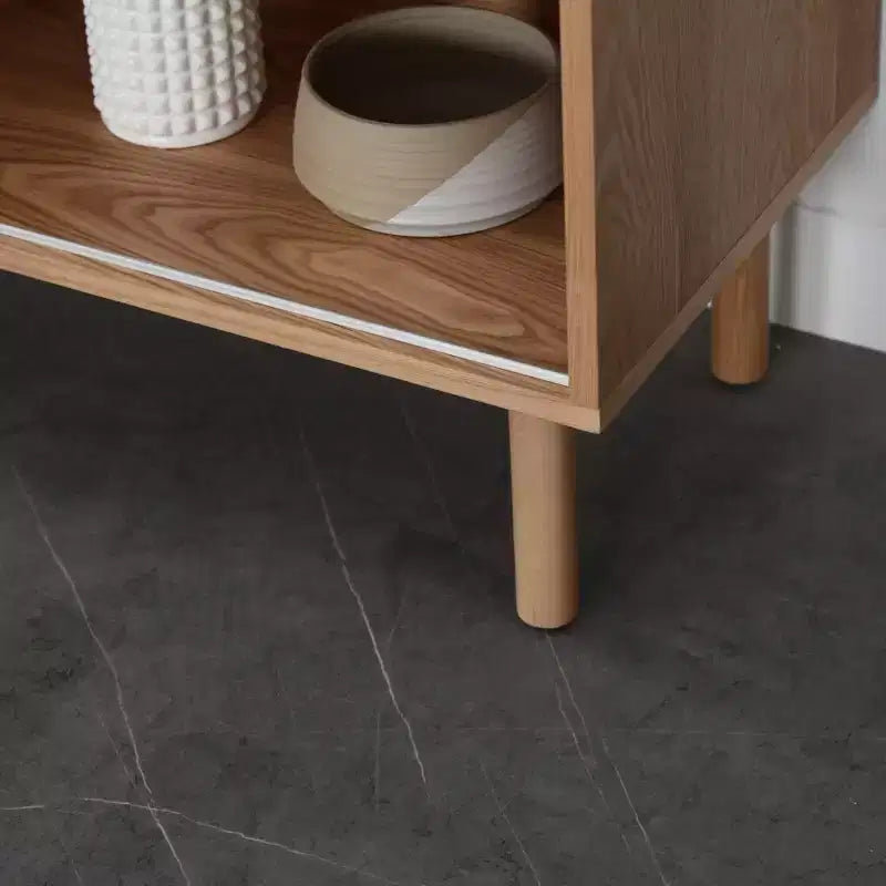 Bahut moderne en bois 48.4 avec porte coulissante