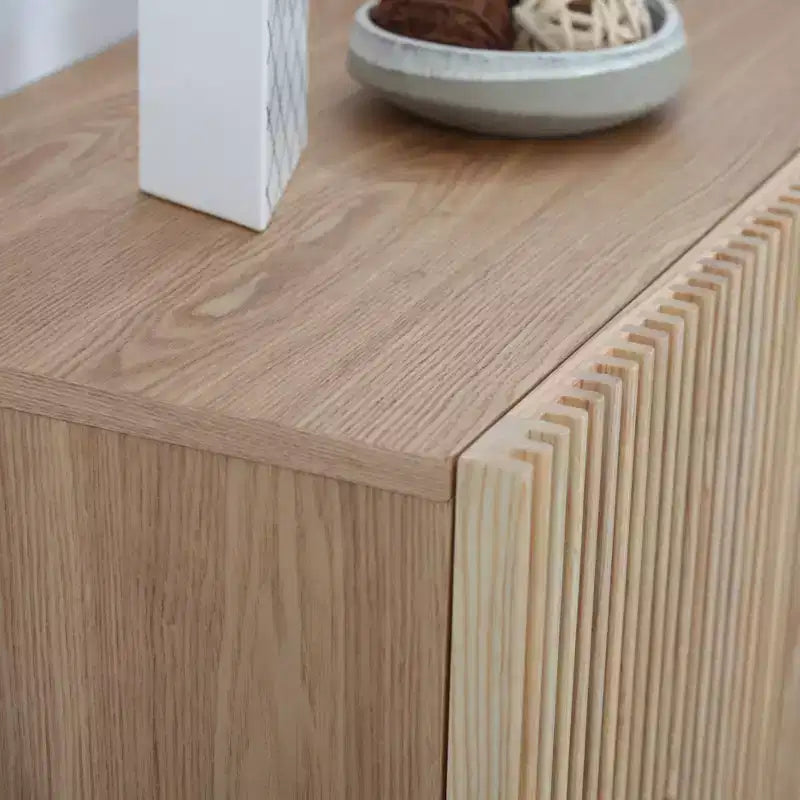 Bahut moderne en bois 48.4 avec porte coulissante