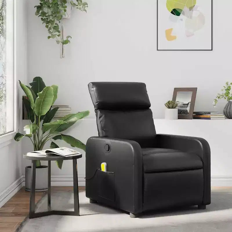 Fauteuil inclinable de massage avec repose-pieds réglables