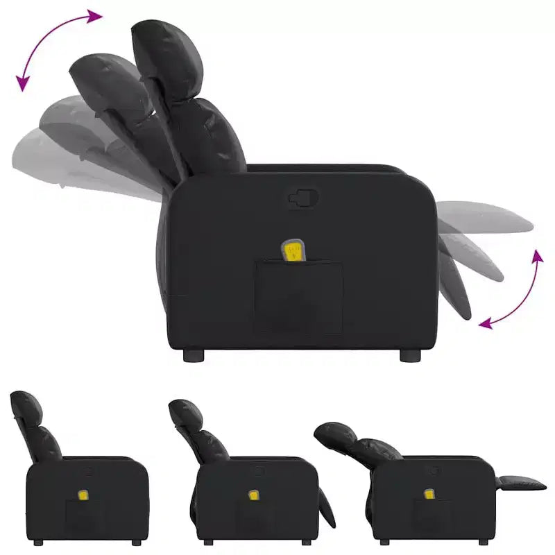 Fauteuil inclinable de massage avec repose-pieds réglables