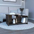 Fun little toys brand Wema 3 Coffee Table, Lower Open Shelf -Espresso