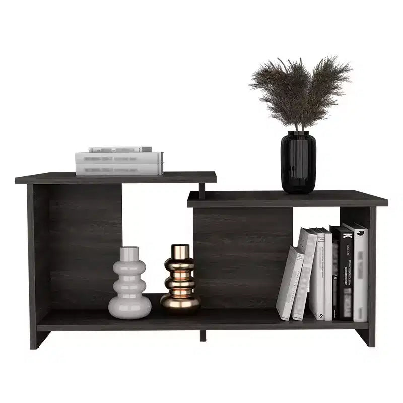 Table basse, étagère inférieure ouverte - Espresso