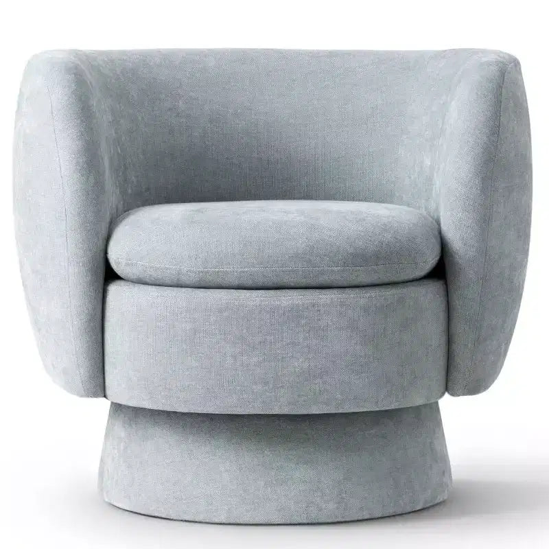 Fauteuil pivotant moderne en tissu capitonné, fauteuil lounge d'appoint rotatif à 360° pour salon, chambre à coucher