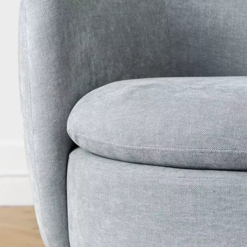 Fauteuil pivotant moderne en tissu capitonné, fauteuil lounge d'appoint rotatif à 360° pour salon, chambre à coucher