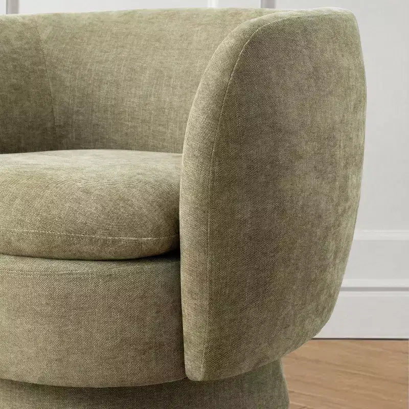 Fauteuil pivotant moderne en tissu capitonné, fauteuil lounge d'appoint rotatif à 360° pour salon, chambre à coucher