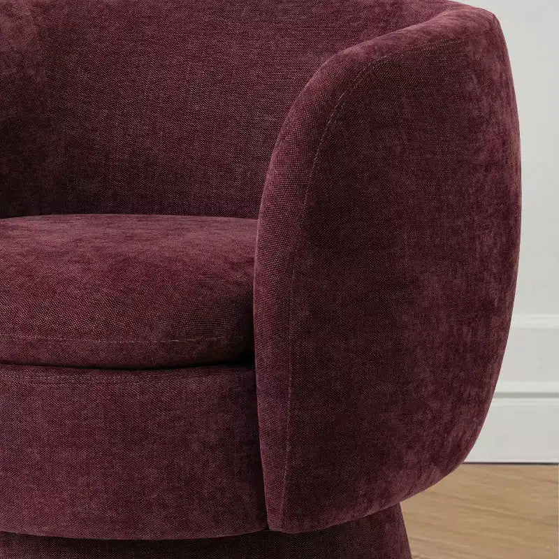 Fauteuil pivotant moderne en tissu capitonné, fauteuil lounge d'appoint rotatif à 360° pour salon, chambre à coucher