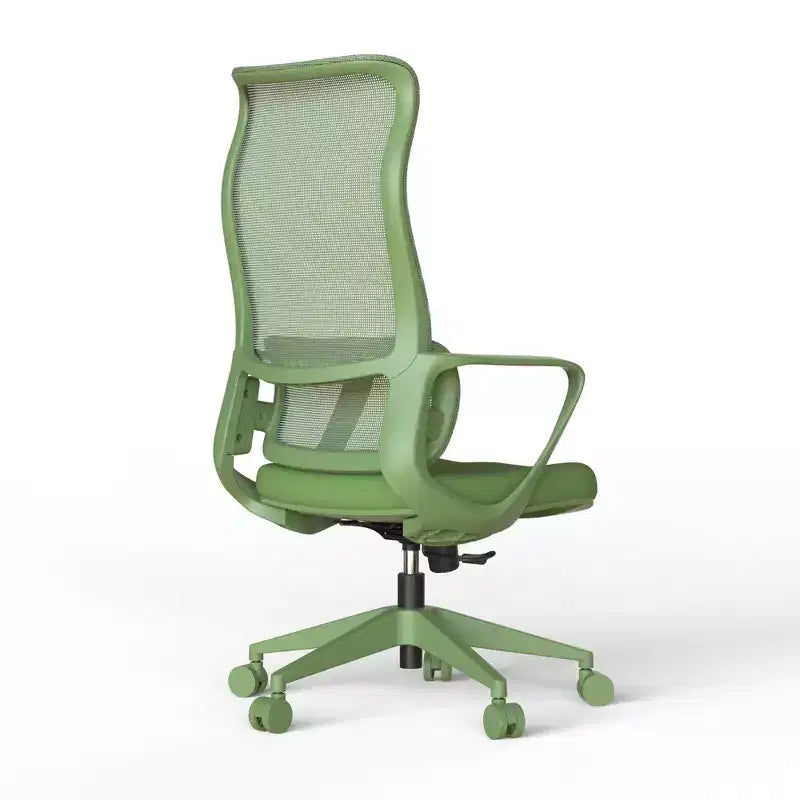 Chaise de bureau moderne ergonomique à dossier haut respirant avec support lombaire réglable