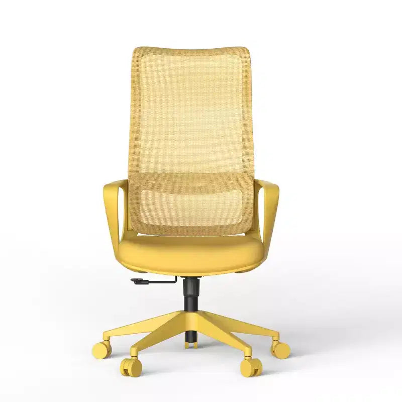 Chaise de bureau moderne ergonomique à dossier haut respirant avec support lombaire réglable