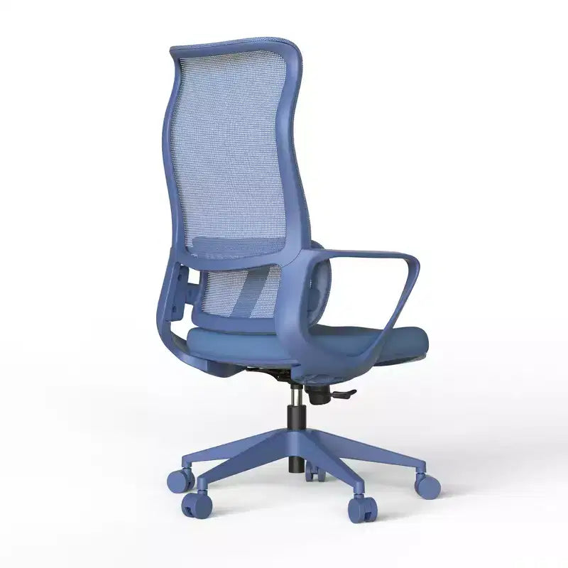 Chaise de bureau moderne ergonomique à dossier haut respirant avec support lombaire réglable