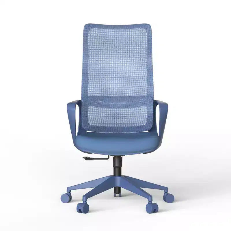 Chaise de bureau moderne ergonomique à dossier haut respirant avec support lombaire réglable
