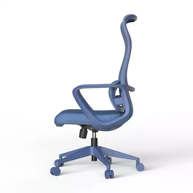 Chaise de bureau moderne ergonomique à dossier haut respirant avec support lombaire réglable
