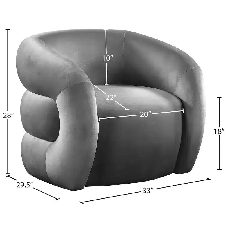 Fauteuil en velours