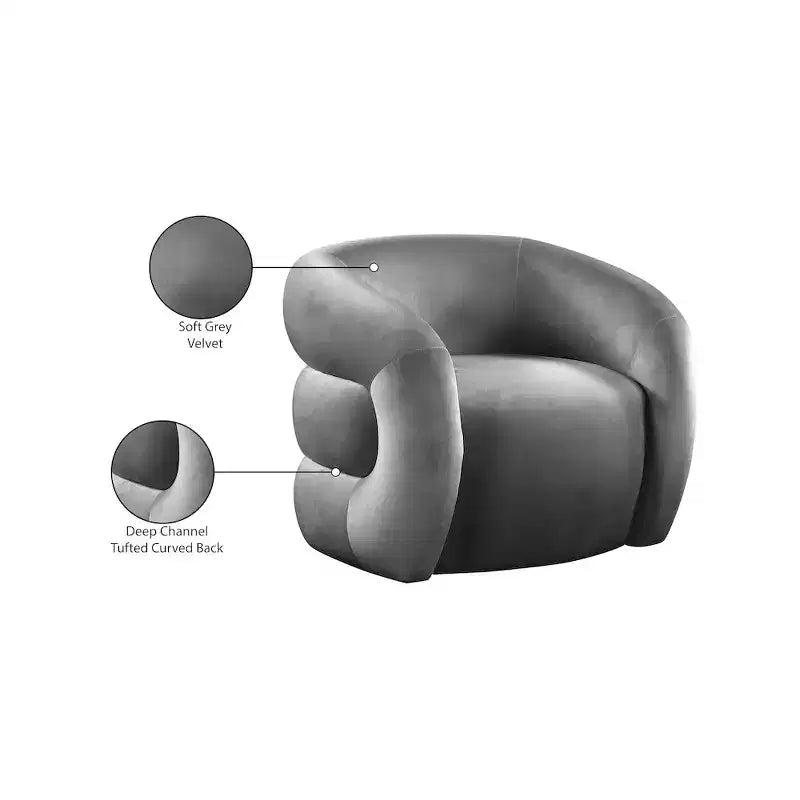 Fauteuil en velours
