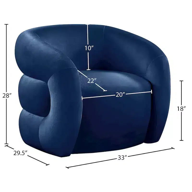 Fauteuil en velours