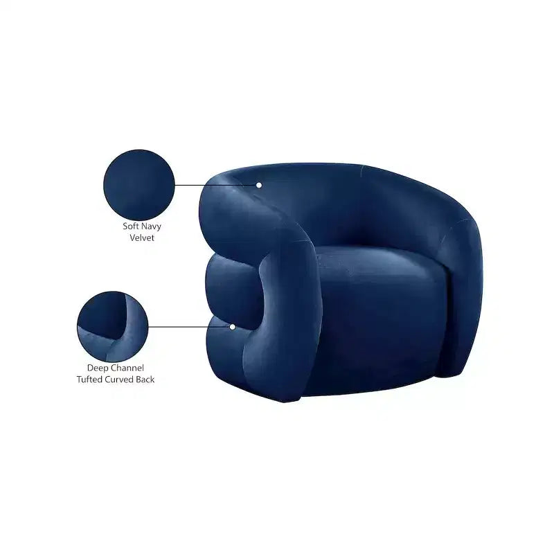 Fauteuil en velours