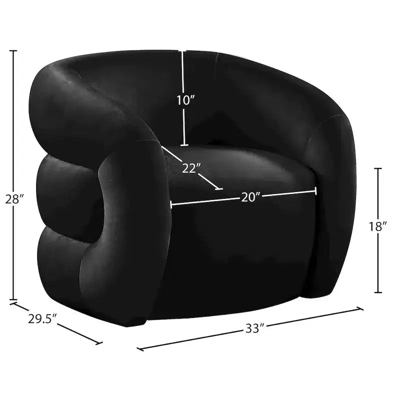 Fauteuil en velours