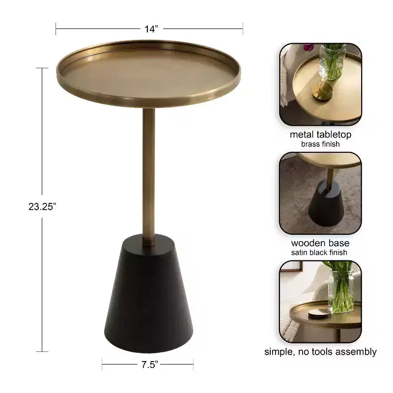 Table d'appoint ronde