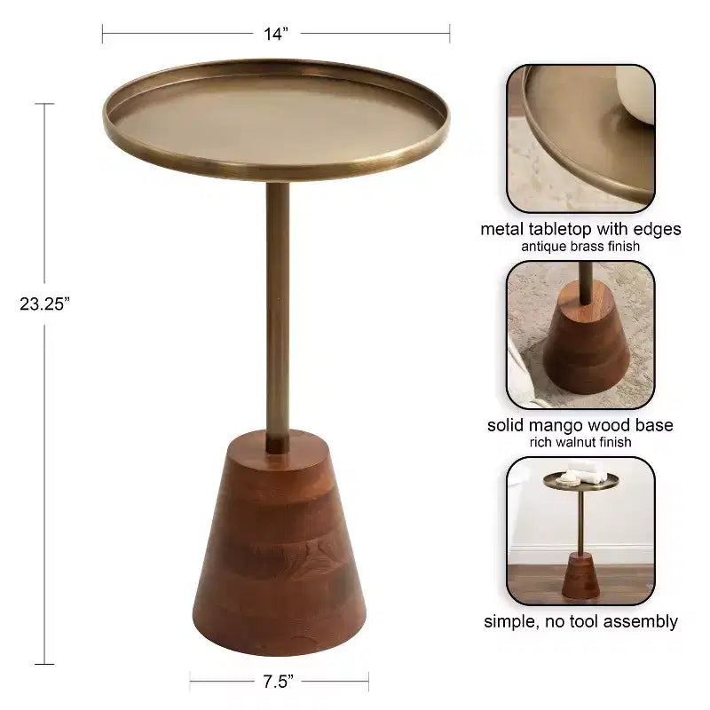 Table d'appoint ronde
